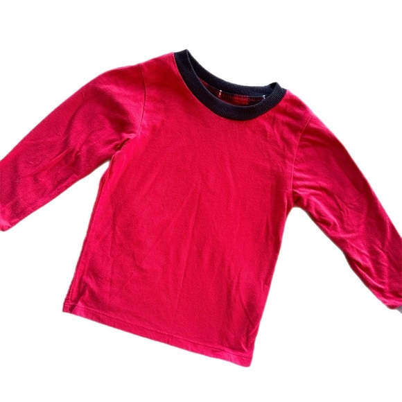 Eddie Bauer Kids 2PC Red Plaid Christmas Fleece Pajama Set Size 3/4 Unisex - Picture 4 of 6